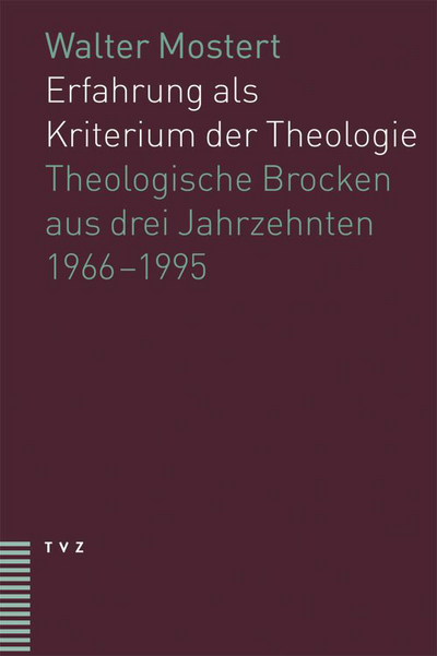 Cover zu Erfahrung als Kriterium der Theologie