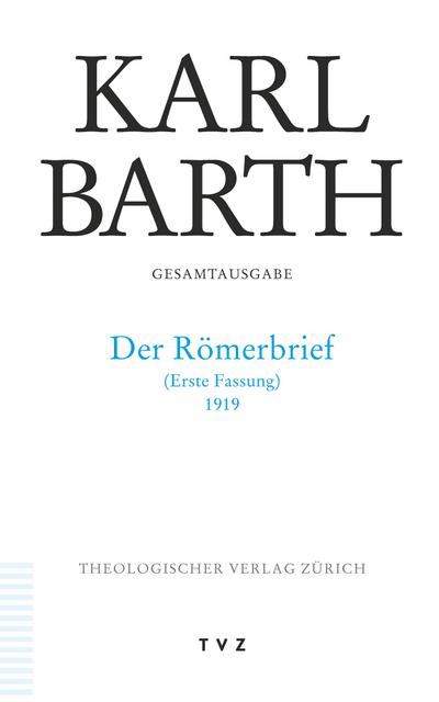 Cover Der Römerbrief 1919