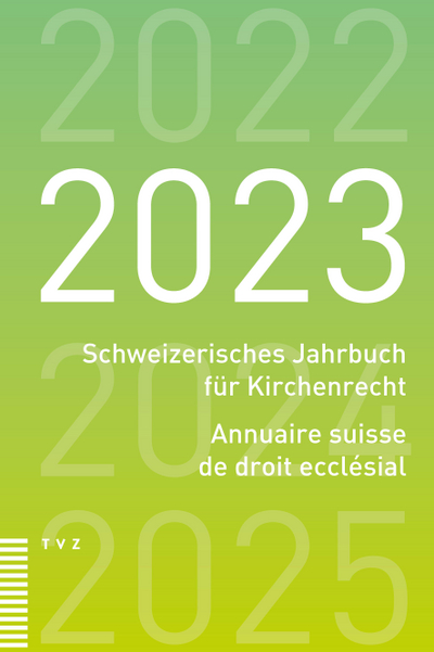 Cover Schweizerisches Jahrbuch für Kirchenrecht / Annuaire suisse de droit ecclésial 2023